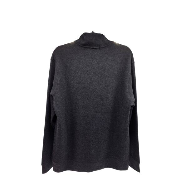 Banana Republic 1/4 Zip Up Pullover Sweater Grey Men's Medium - Picture 5 of 9